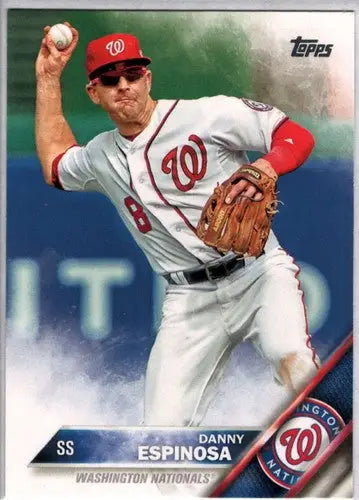 2016 Topps Danny Espinosa baseball card with original gloss from simply Sandoval