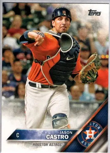 Original gloss baseball card featuring Jason Castro NM-MT from 2016 Topps #408