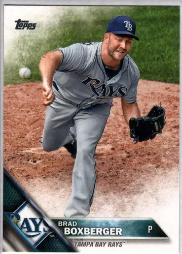 Original gloss Brad Boxberger baseball card 2016 Topps NM-MT Rays ID:3056