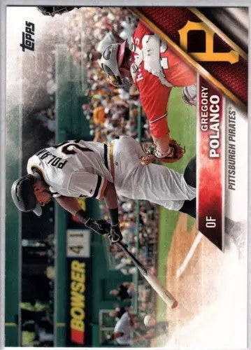 Gregory Polanco baseball card with original gloss from 2016 Topps NM-MT Pirates