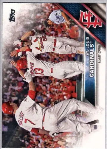 Baseball team card of the Louis Cardinals with original gloss from 2016 Topps NM-MT