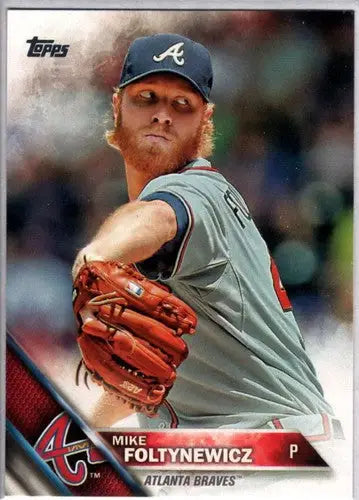 2016 Topps #480 Mike Foltynewicz NM-MT Braves ID:3104 - Baseball Card Single