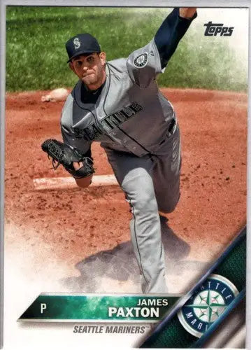 Original gloss 2016 Topps James Paxton NM-MT Mariners baseball card image
