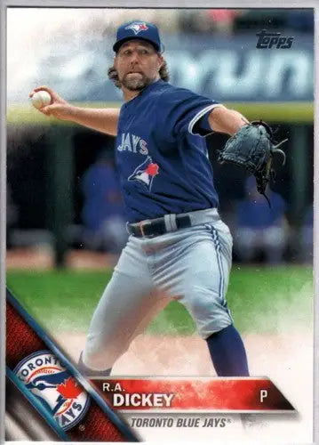 2016 Topps #493 R.A. Dickey NM-MT Blue Jays - Baseball Card Single