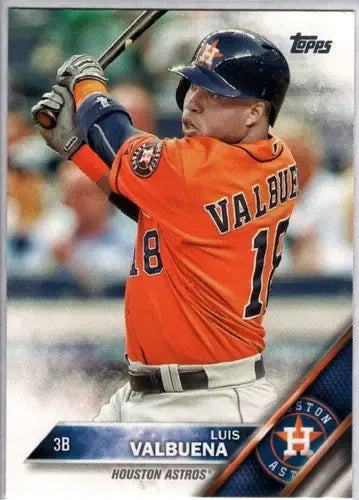 Original gloss 2016 Topps Luis Valbuena NM-MT Astros baseball card image