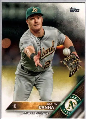 2016 Topps #509 Mark Canha NM-MT Athletics - Baseball Card Single