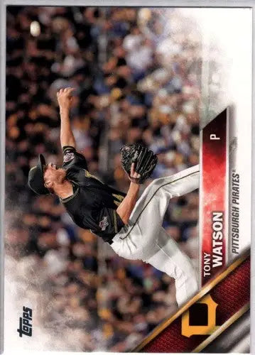 Tony Watson baseball card 2016 Topps #510 with original gloss NM-MT Pirates