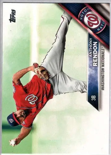 Anthony Rendon baseball card with original gloss, 2016 Topps NM-MT Nationals