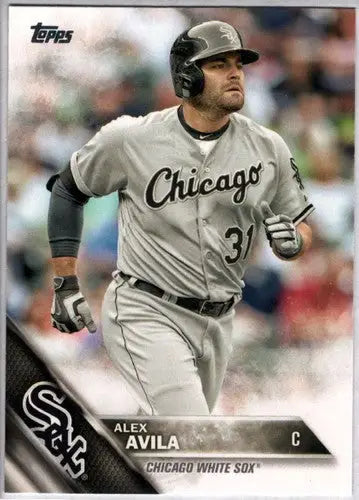 Alex Avila White Sox baseball card with original gloss from 2016 Topps set