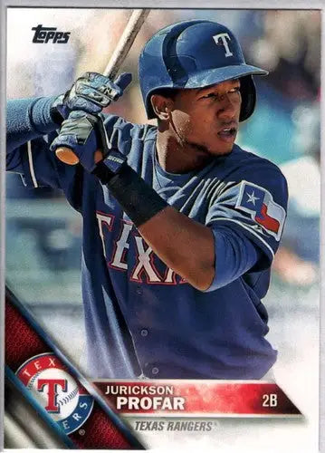 Baseball card featuring Jurickson Profar with original gloss from 2016 Topps NM-MT