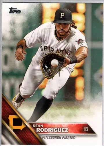 Original gloss Sean Rodriguez baseball card 2016 Topps NM-MT Pirates ID 3159