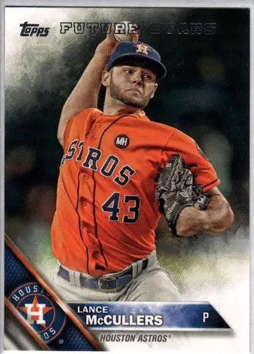 Original gloss Lance McCullers baseball card featuring future star from 2016 Topps