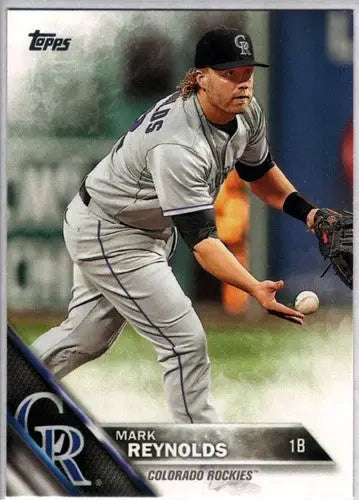 Mark Reynolds baseball card with original gloss from 2016 Topps #571 NM-MT