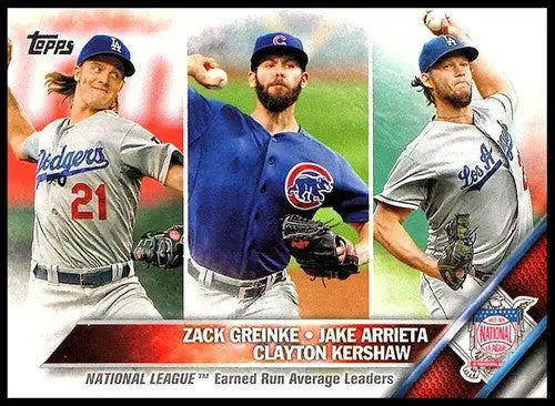 2016 Topps #58 Zack Greinke/Clayton Kershaw/Jake Arrieta NM-MT LL ID:10168 - Baseball Card Single