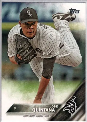 Baseball card of Jose Quintana White Sox 2016 Topps original gloss NM-MT