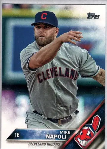 2016 Topps #595 Mike Napoli NM-MT Indians - Baseball Card Single