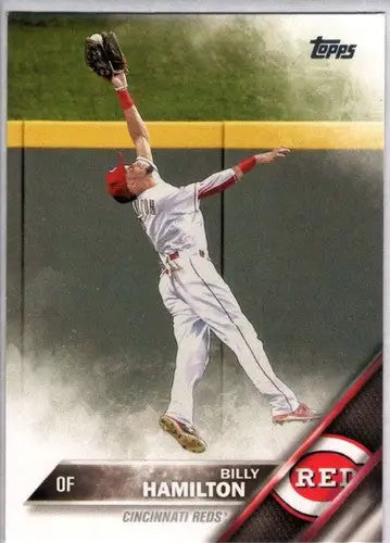 Original gloss Billy Hamilton baseball card 2016 Topps #609 Billy Hamilton NM-MT Reds
