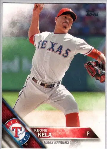 Original gloss Keone Kela baseball card 2016 Topps NM-MT Rangers ID 3206