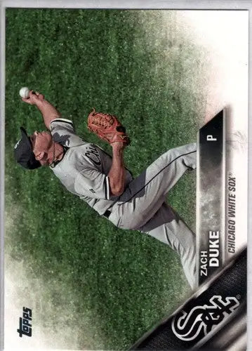 Original gloss baseball card of Zach Duke from White Sox 2016 Topps #621
