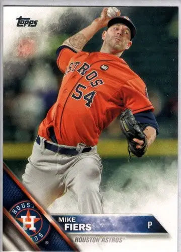 2016 Topps #627 Mike Fiers NM-MT Astros ID:3215 - Baseball Card Single