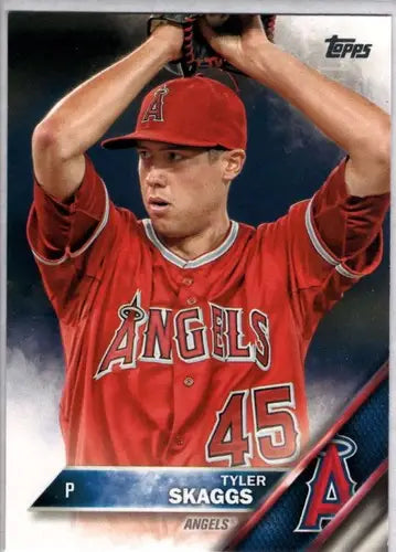 Original gloss Tyler Skaggs baseball card 2016 Topps NM-MT ID 3243