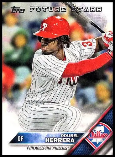 Odubel Herrera baseball card with original gloss from 2016 Topps Phillies FS