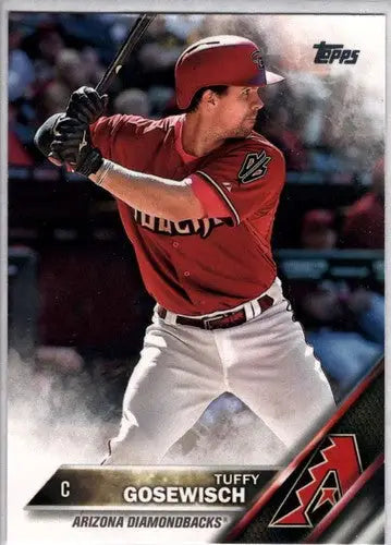 Baseball card of Tuffy Gosewisch with original gloss from 2016 Topps NM-MT