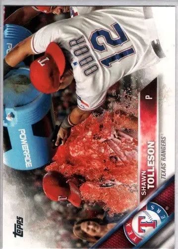 Original gloss baseball card featuring Shawn Tolleson NM-MT Rangers 2016 Topps #688