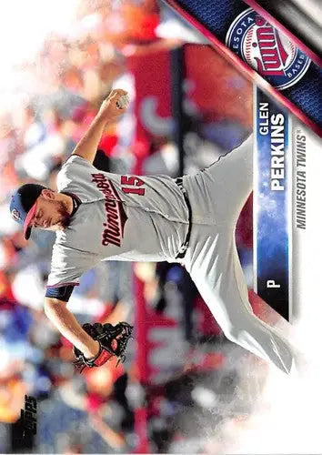Original gloss Baseball card of Glen Perkins NM-MT from 2016 Topps Twins