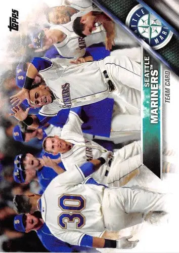 Original gloss Seattle Mariners baseball card featuring Simply Sandoval from 2016 Topps