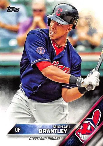 Original gloss Michael Brantley baseball card 2016 Topps NM-MT Indians ID 2821