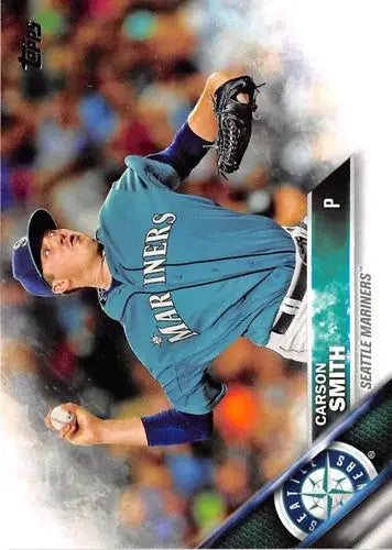 Original gloss baseball trading card of Carson Smith NM-MT for the Seattle Mariners