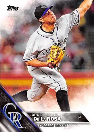 2016 Topps #87 Jorge De La Rosa NM-MT Rockies ID:10170 - Baseball Card Single