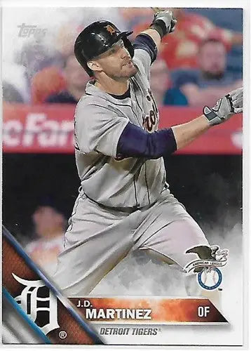 Original gloss J.D. Martinez baseball card from Topps American League Standouts set