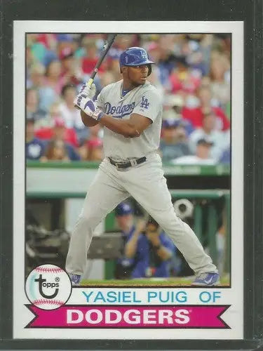 2016 Topps Archives #156 Yasiel Puig NM-MT Dodgers 1979 Design - Baseball Card Single