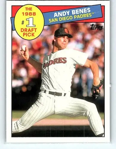Andy Benes baseball card from 2016 Topps Archives 1985 Topps Draft Pick series