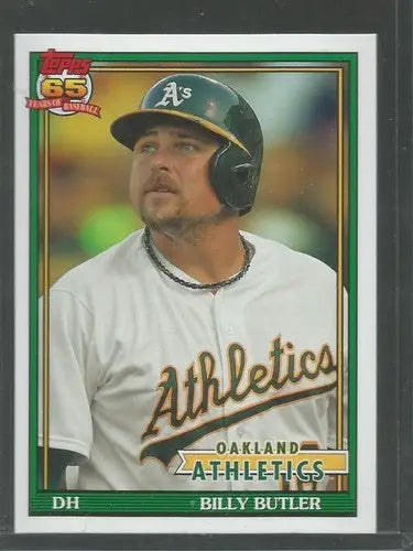 Billy Butler baseball card from 2016 Topps Archives with original gloss and vintage design
