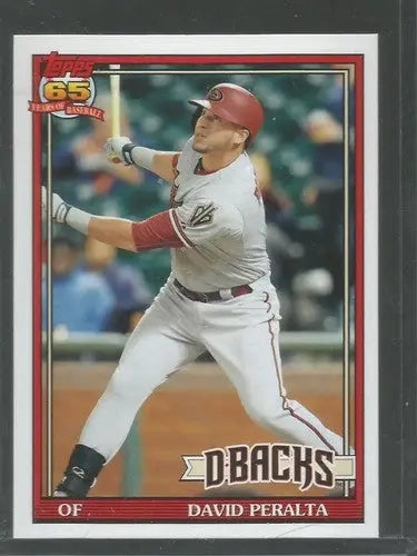 2016 Topps Archives David Peralta baseball card with original gloss and 1991 design