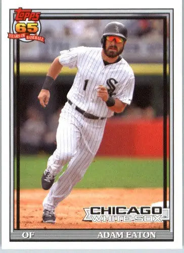 Adam Eaton baseball card with original gloss from 2016 Topps Archives featuring 1991 White Sox design