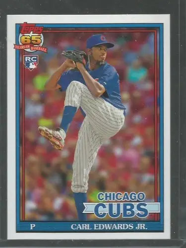 2016 Topps Archives Carl Edwards Jr. rookie Cubs baseball card with original gloss