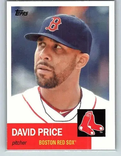 2016 Topps Archives David Price baseball card with original gloss and 1953 design