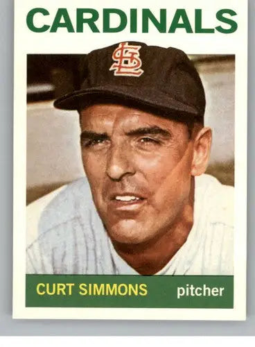 Vintage Curt Simmons baseball card from 2016 Topps Archives 65th Anniversary Edition