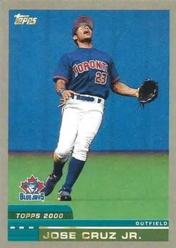 Jose Cruz Jr baseball card from Topps Archives 65th Anniversary Edition with original gloss