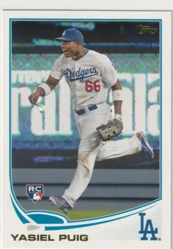 Yasiel Puig baseball card 2016 Topps Berger’s Best original gloss Dodgers collectible