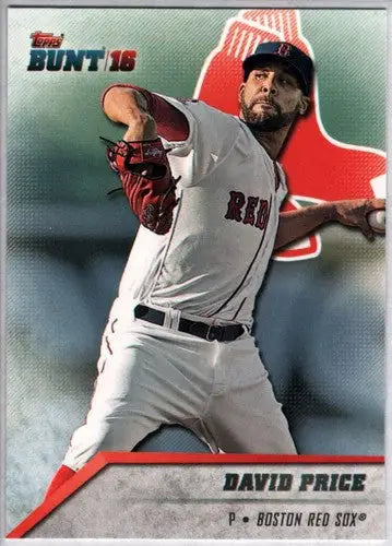 Original gloss Topps Bunt David Price baseball card NM-MT Red Sox ID 3778
