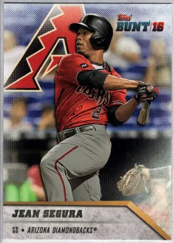Original gloss Topps Bunt Jean Segura baseball card from 2016 Diamondbacks ID 3785