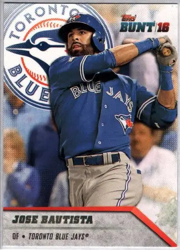 2016 Topps Bunt Jose Bautista baseball card featuring Blue Jays ID:3757 NM-MT