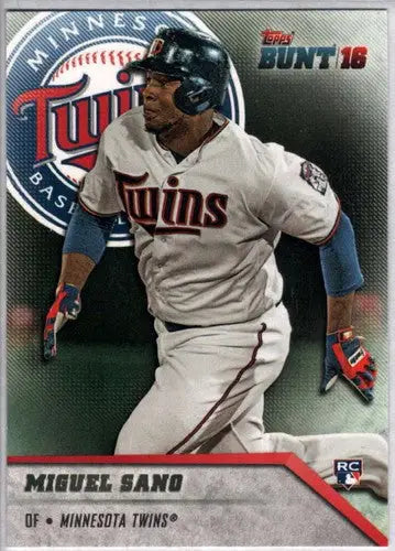 Original gloss Baseball card of Miguel Sano rookie from Topps Bunt 2016 product