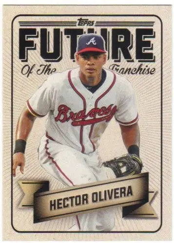 Original gloss Hector Olivera baseball card from Topps Bunt Future series
