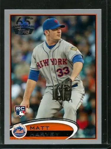 Original gloss 2016 Topps Celebrating Matt Harvey baseball card Mets ID 12337